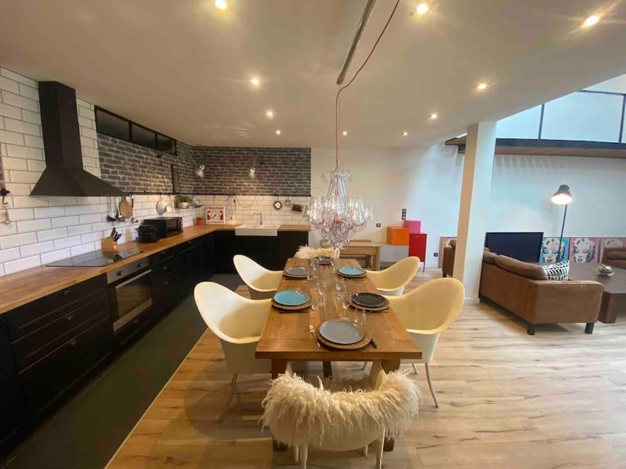 Rare ! Loft Atypique Centre-Ville Parking Jardin Reims Ngoại thất bức ảnh